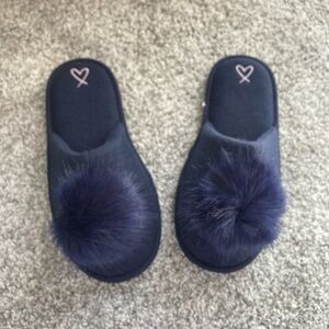 Victoria's Secret Dark Blue Slippers